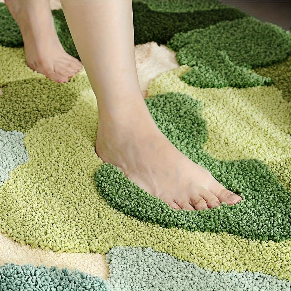 FlorSoft - Extra Absorbent Bath Mat With Floral Pattern