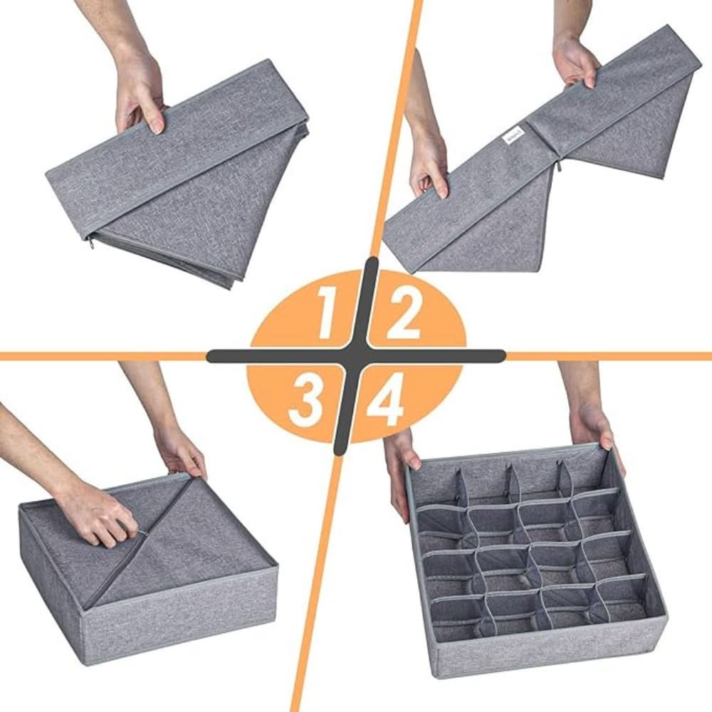 Drawer Friend - Foldable Underwear and Sock Organizer
