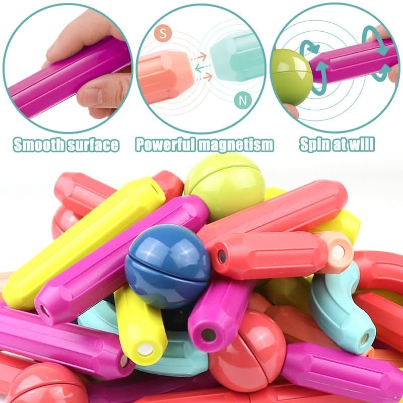 Rod Art – Magnetic Creative Rods for Imaginative Building and Learning