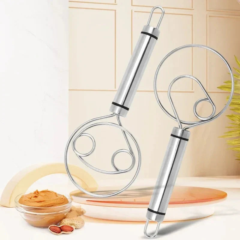 Robuster Edelstahl-Danish Dough Whisk – Langlebiges, Ergonomisches Design für Vielseitiges Backen & Kochen