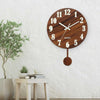 Veritas Luminous Wooden Clock Stylish Time Display Natural Elegance and Functionality
