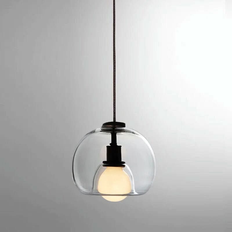 TALINN Pendant Light Glass Smoke Gray Clear Amber Adjustable Cable Dimmable
