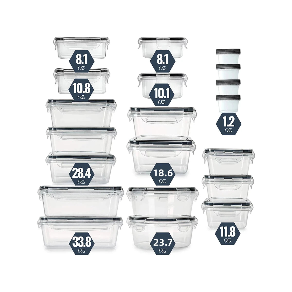 GlassSafe Storage Set – Airtight Storage System for an Organized Kitchen