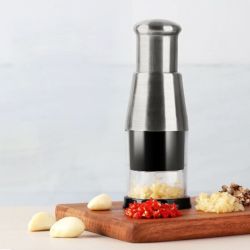 GARLIC MASTER - Efficient Stainless Steel Garlic Press for Quick and Effortless Pressing in Everyday Use