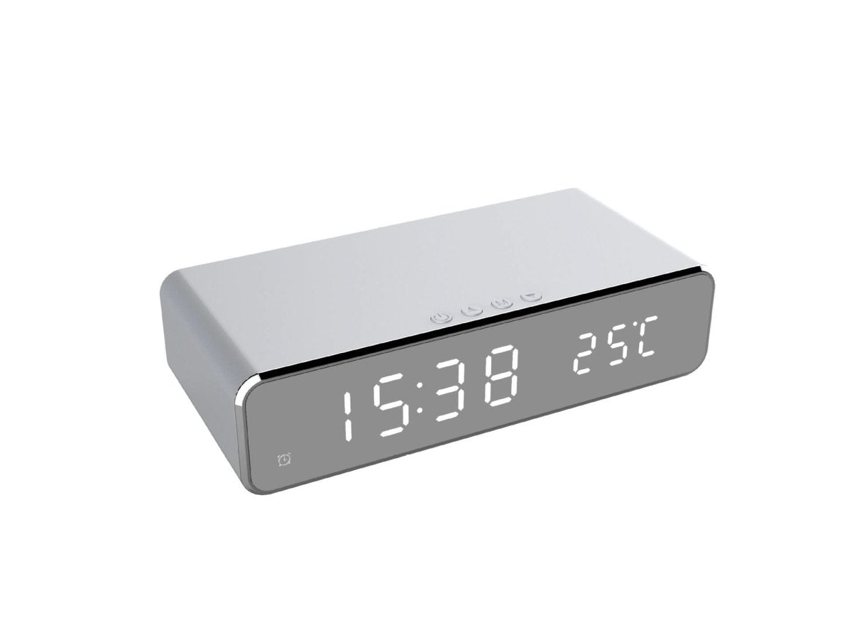 BENNETT - LED Alarm Clock With Wireless Charger