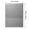 BRICKOVA – 3D Foam Wallpaper in Brick Pattern