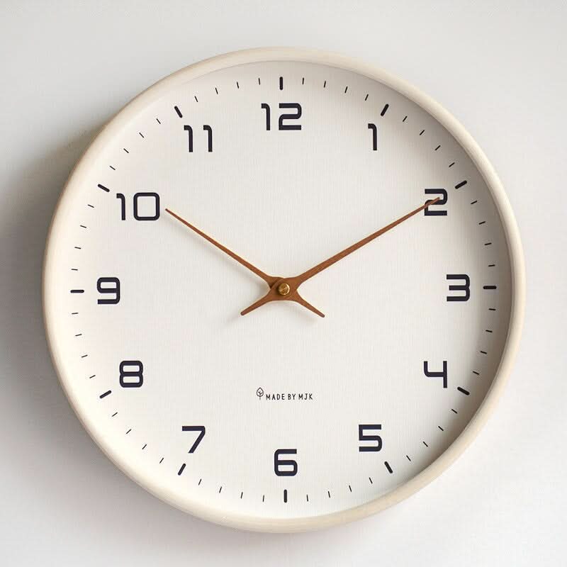 Claryo Scandinavian Wooden Wall Clock Minimalist Design