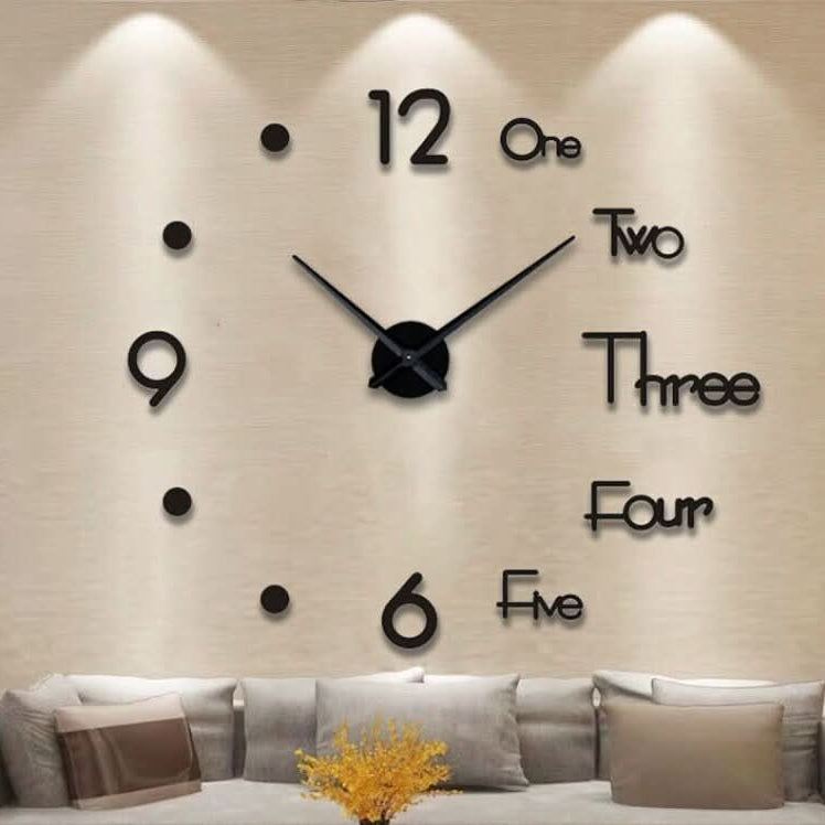 Sylviana 3D Wall Clock Timeless Elegant Contemporary Design