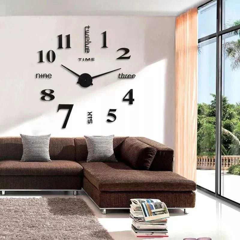 Sylviana 3D Wall Clock Timeless Elegant Contemporary Design