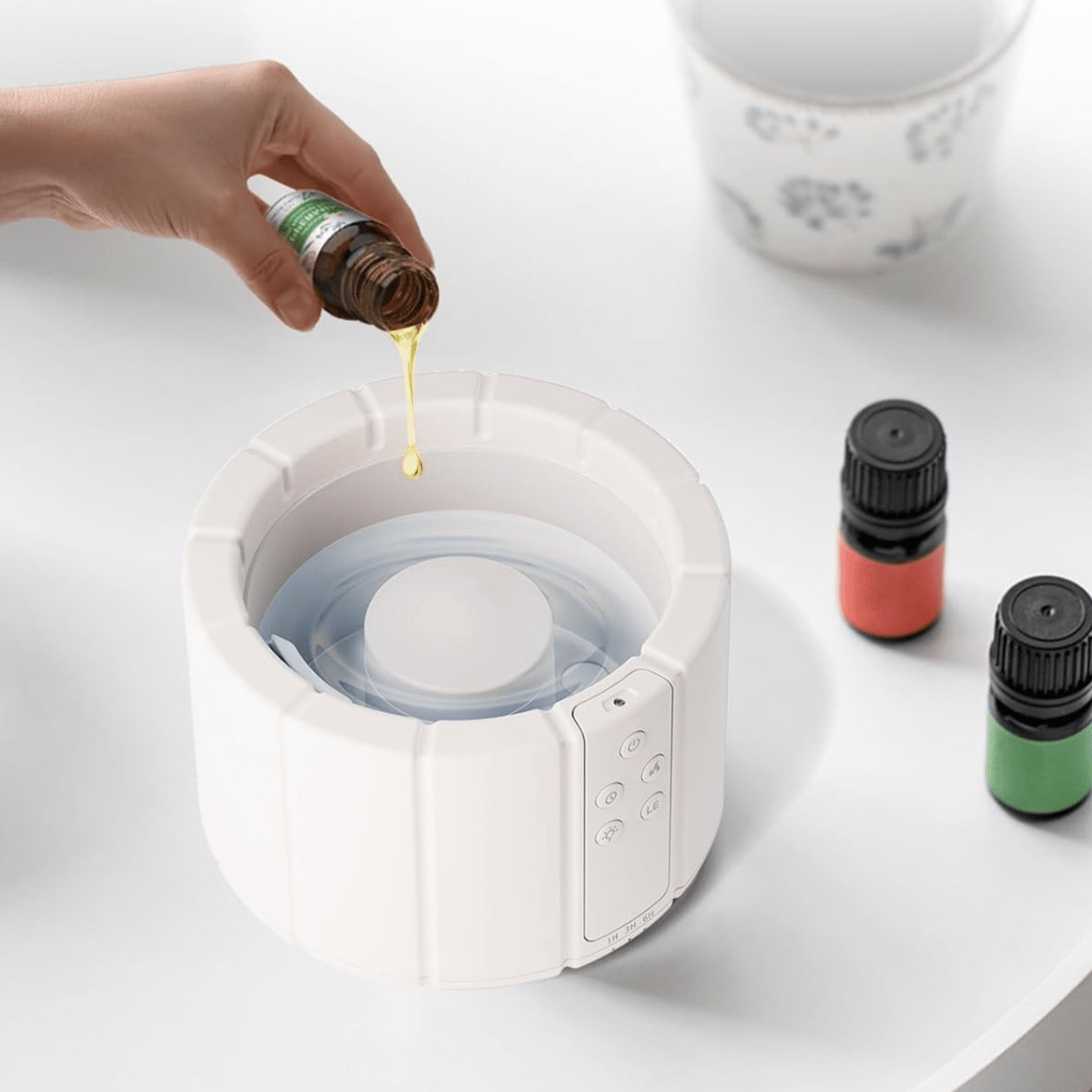 FlareMist Aroma Humidifier | Ultrasonic Flame Light Diffuser | Humidifier with Essential Oil Function | Relaxing Home Accessory