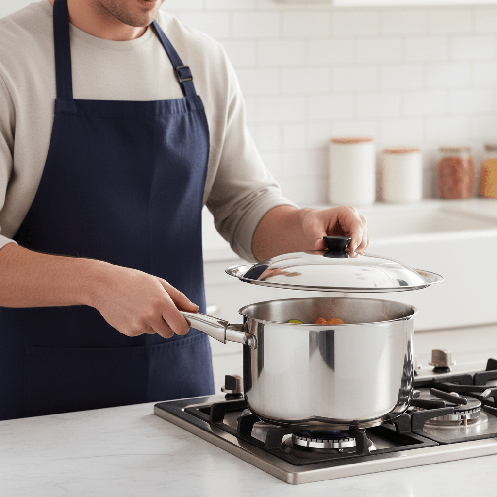 KochSchutz – Stainless Steel Lid for Versatile Kitchen Use and Perfect Cooking