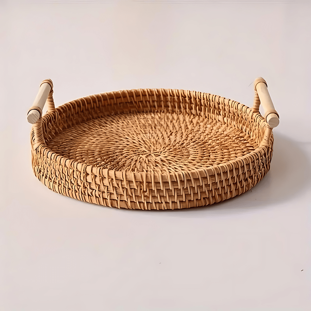 RattaTray – Handcrafted Rattan Serving Tray
