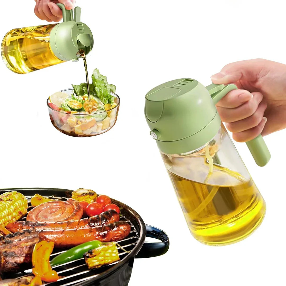 Hochwertiger 2-in-1 Olivenölsprüher