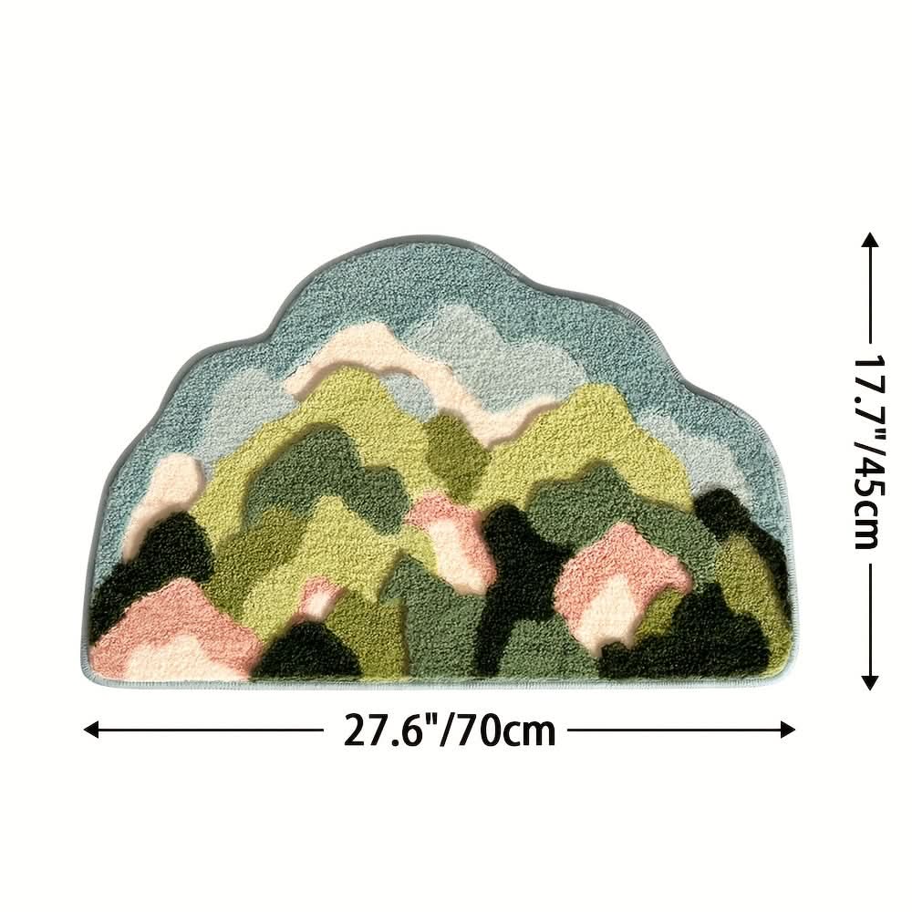 FlorSoft - Extra Absorbent Bath Mat With Floral Pattern