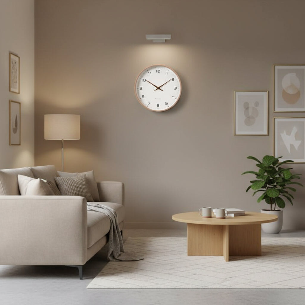 Claryo Scandinavian Wooden Wall Clock Minimalist Design