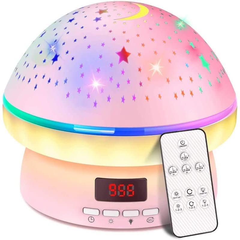 Glow Light – Magical Star Projector With 16 Colors & Timer For Kids
