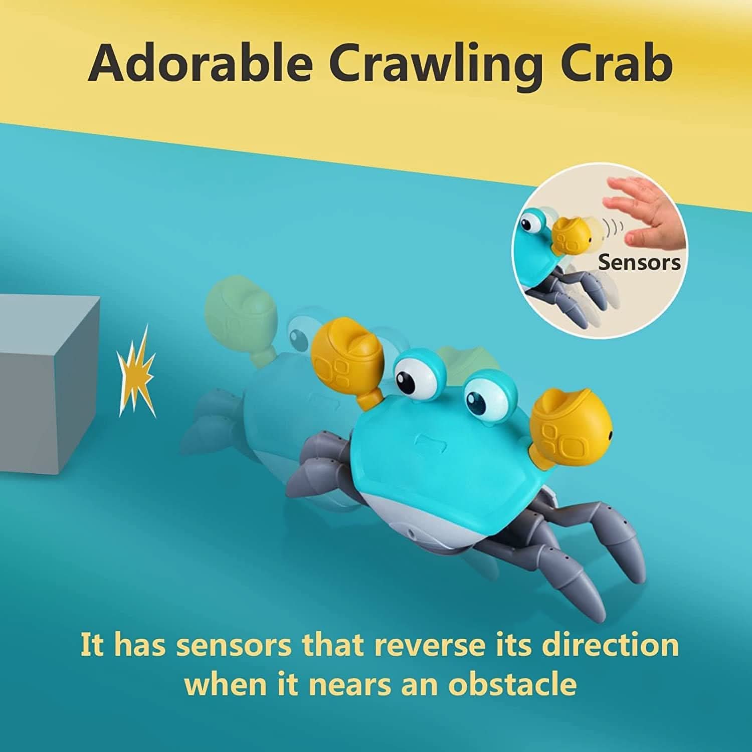 MoveeCrab – Interactive Crawling Aid with Music and Light for Babies