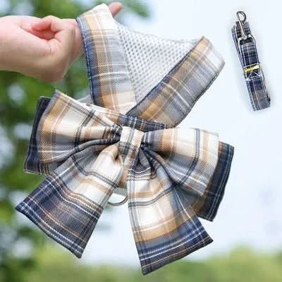 AURÉLIEN HARNAIS – Adjustable Dog Harness with Bow for Stylish Walks