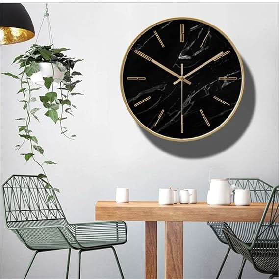 Arcora Marble Wall Clock Luxurious Timepiece Art Piece