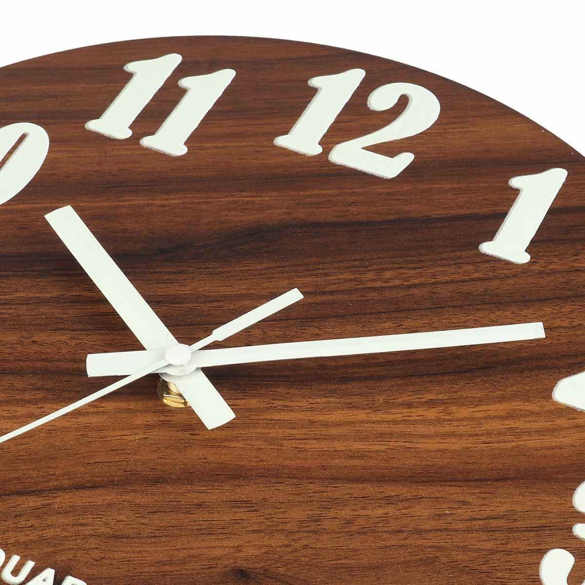 Veritas Luminous Wooden Clock Stylish Time Display Natural Elegance and Functionality