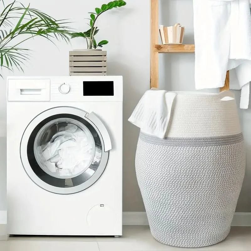 Curved Basket - Stylish Storage Basket Made of Cotton