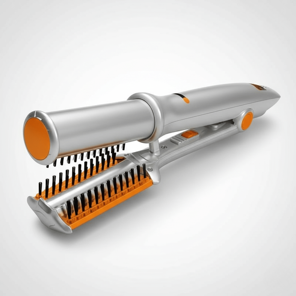 STYLEROTIC - 2-in-1 Rotating Hot Air Brush for Styling and Straightening
