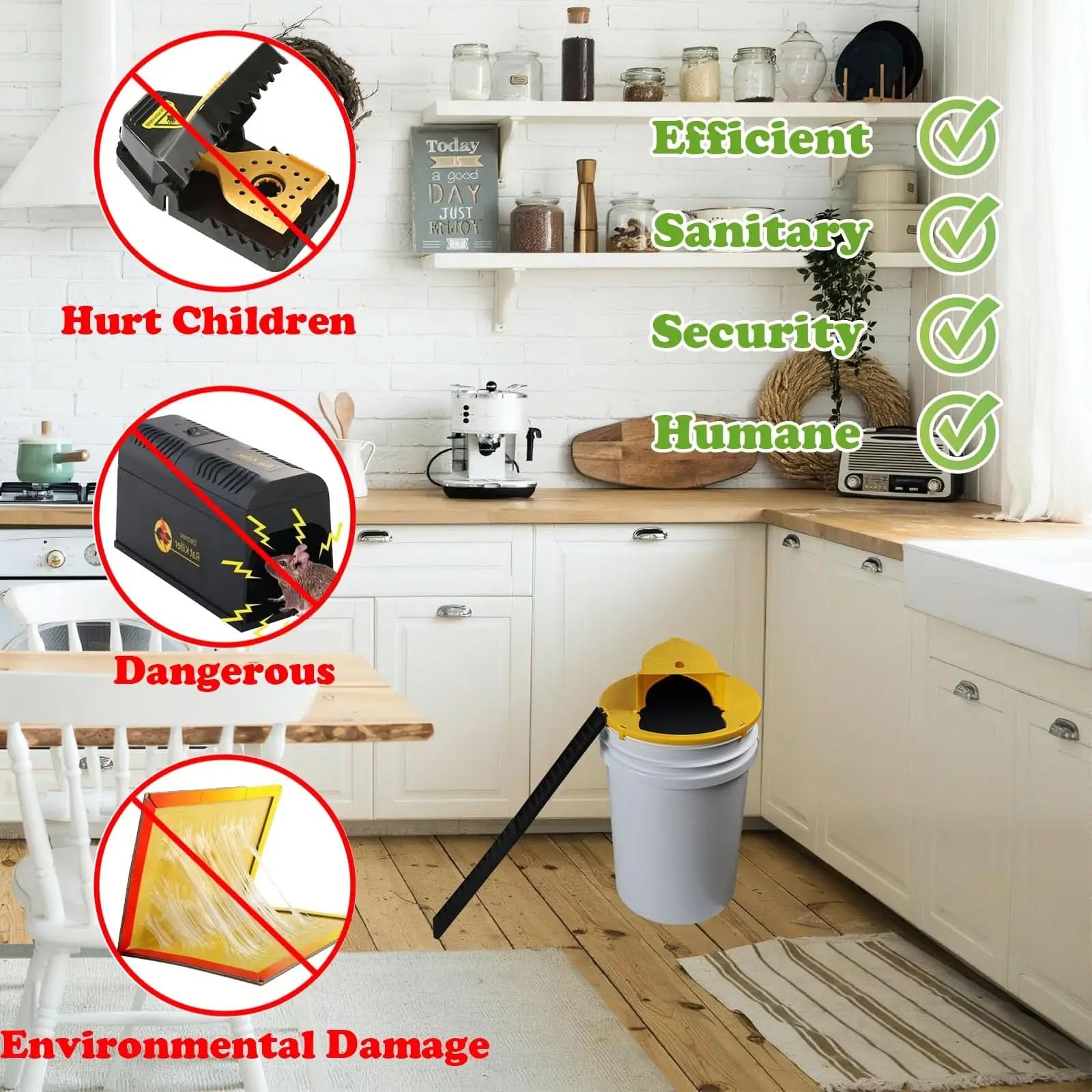Silent Catch Eco - Automatic No-Kill Mousetrap