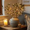 LUMIVISTA Olive Light – Mediterranean LED Light Branches for Atmospheric and Cordless Decoration