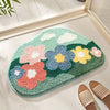 FlorSoft - Extra Absorbent Bath Mat With Floral Pattern