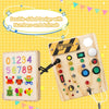 HellesStart Montessori Learning Board - Interactive Wooden Learning Toy with Lights & Switches