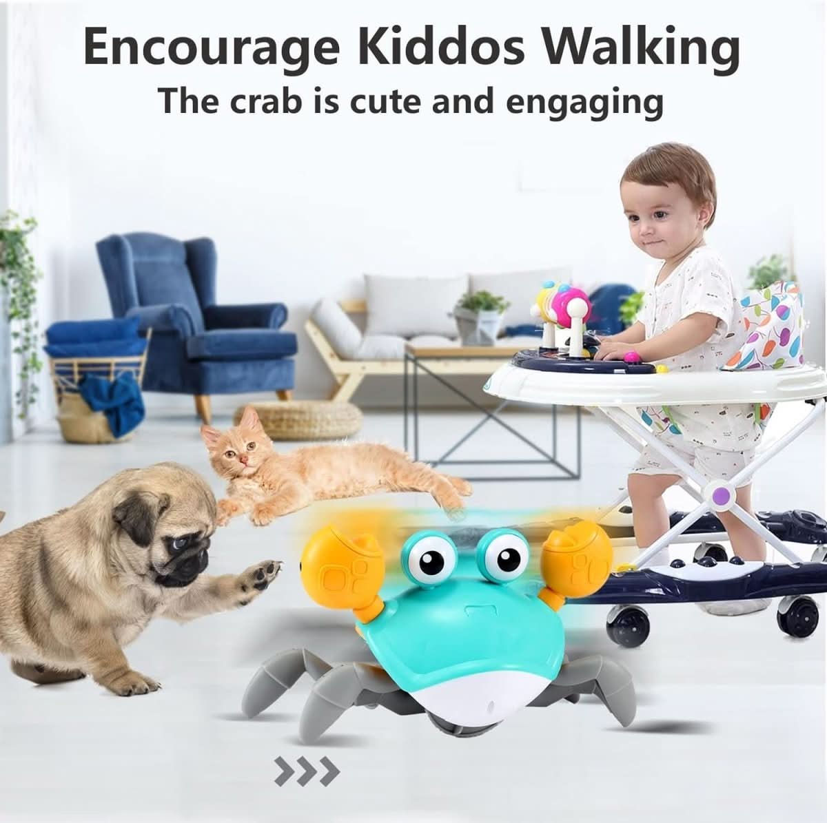 MoveeCrab – Interactive Crawling Aid with Music and Light for Babies