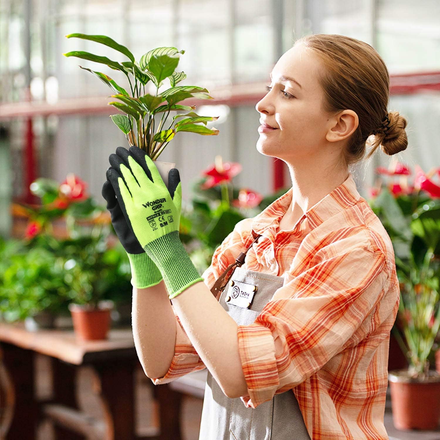 Arbeitshandschuhe mit Wunder-Grip – Rutschfeste Handschuhe für Gartenarbeit und Handwerk