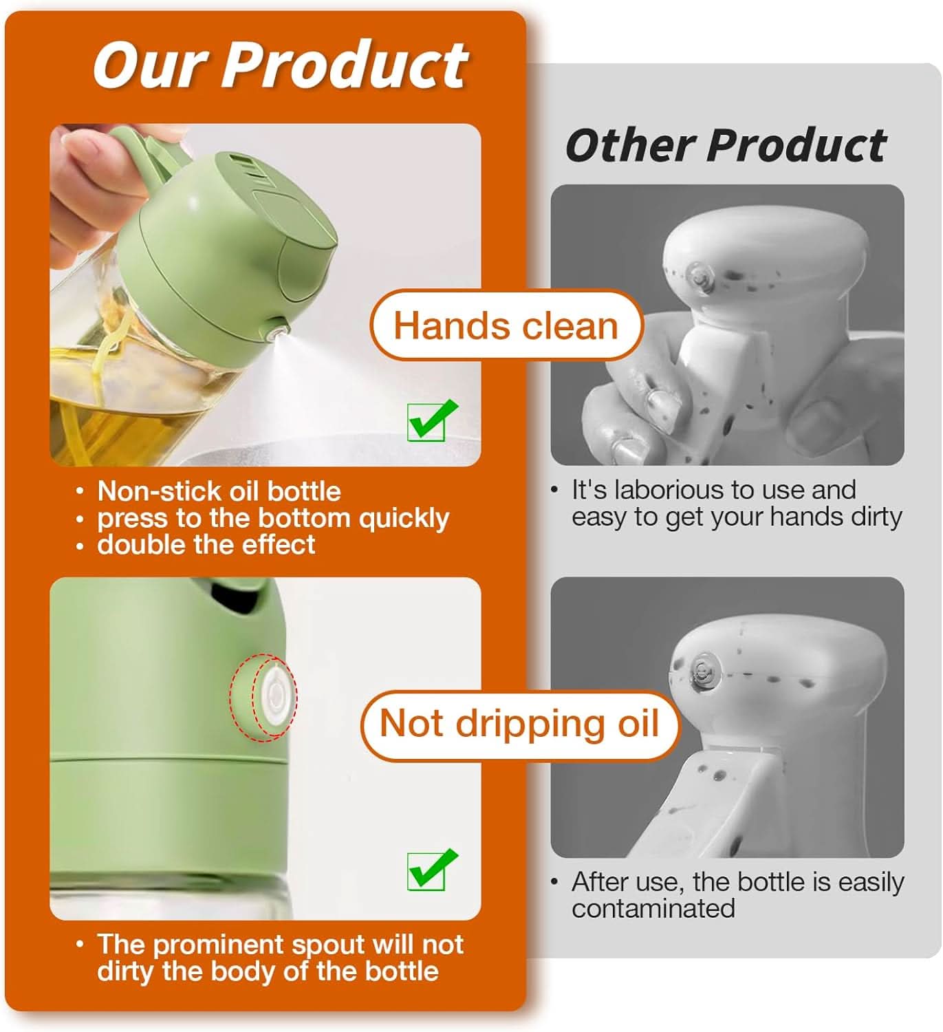Oil Sprayer – 2-in-1 Oil Sprayer and Pourer