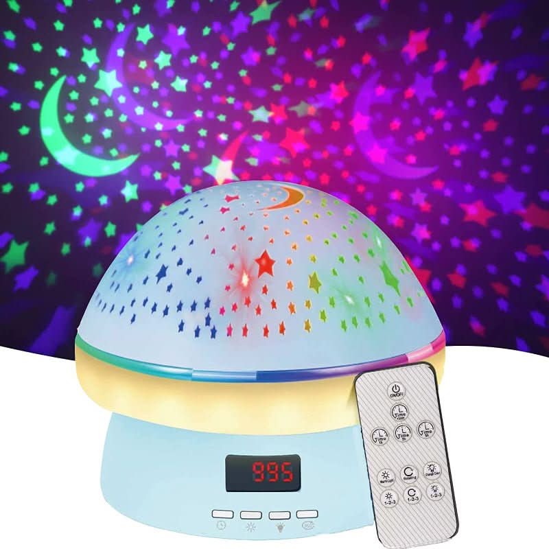 Glow Light – Magical Star Projector With 16 Colors & Timer For Kids