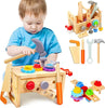 Wooden Craft Kids Tool Box - Wooden Tool Box Creative Play Motor Skills From 6 Months