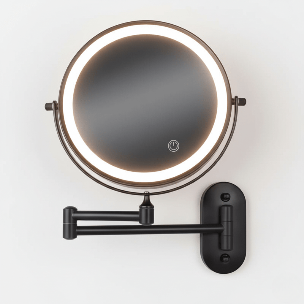 Magniglow – LED Magnifying Mirror With Adjustable Lighting And Rechargeable Battery