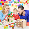 KleinerPfad Play Cube – 8-in-1 Montessori Wooden Activity Cube for Babies