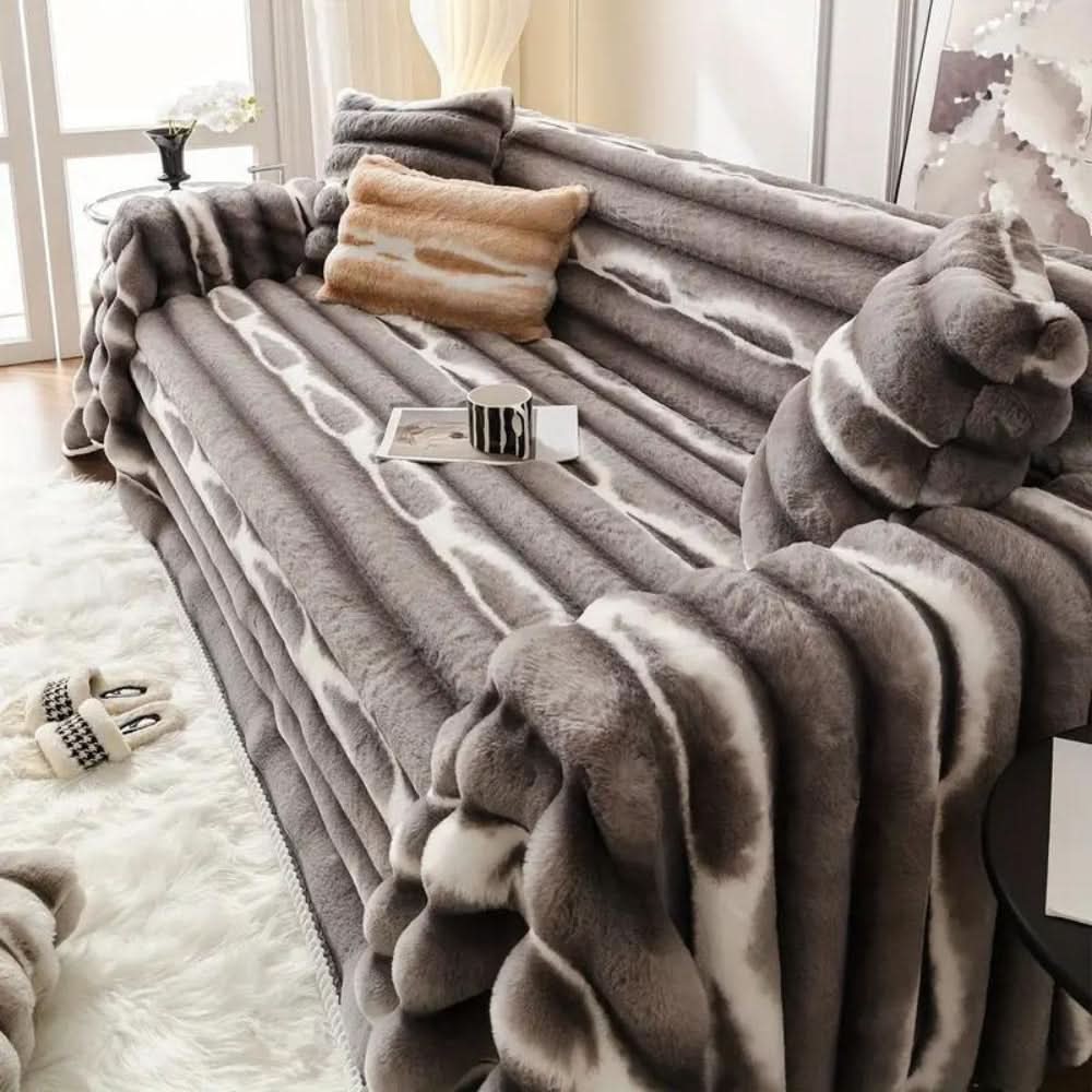 FleeceElegance - Thick and Cloud-like Sofa Cover