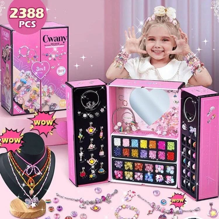 SPARKLETTA - Bracelet Craft Kit for Girls with Sparkling Charms
