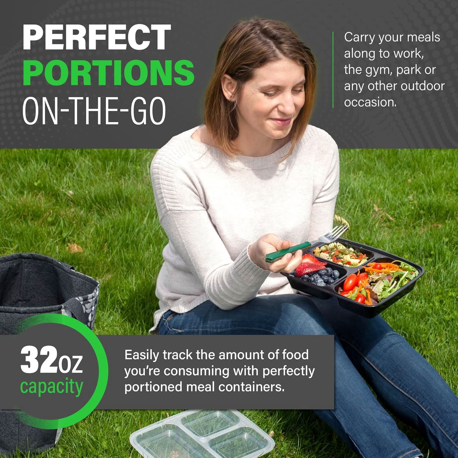 Bentō Mahlzeitenbox – Bentō Box Mit 3 Fächern Für Strukturierte & Ausgewogene Mahlzeiten