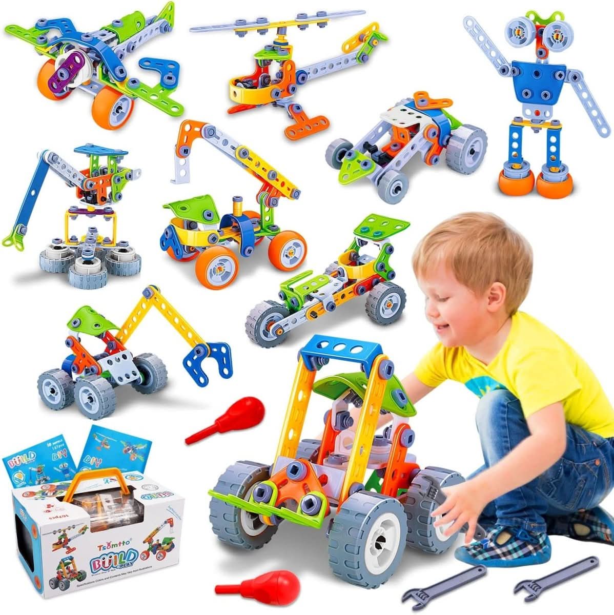 Building Buddy Construction Set – Creative Construction Toy for Children Ages 3+