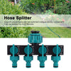 Premium 4-Wege Gartenschlauchverteiler - Verstellbarer Wasserhahnadapter-2