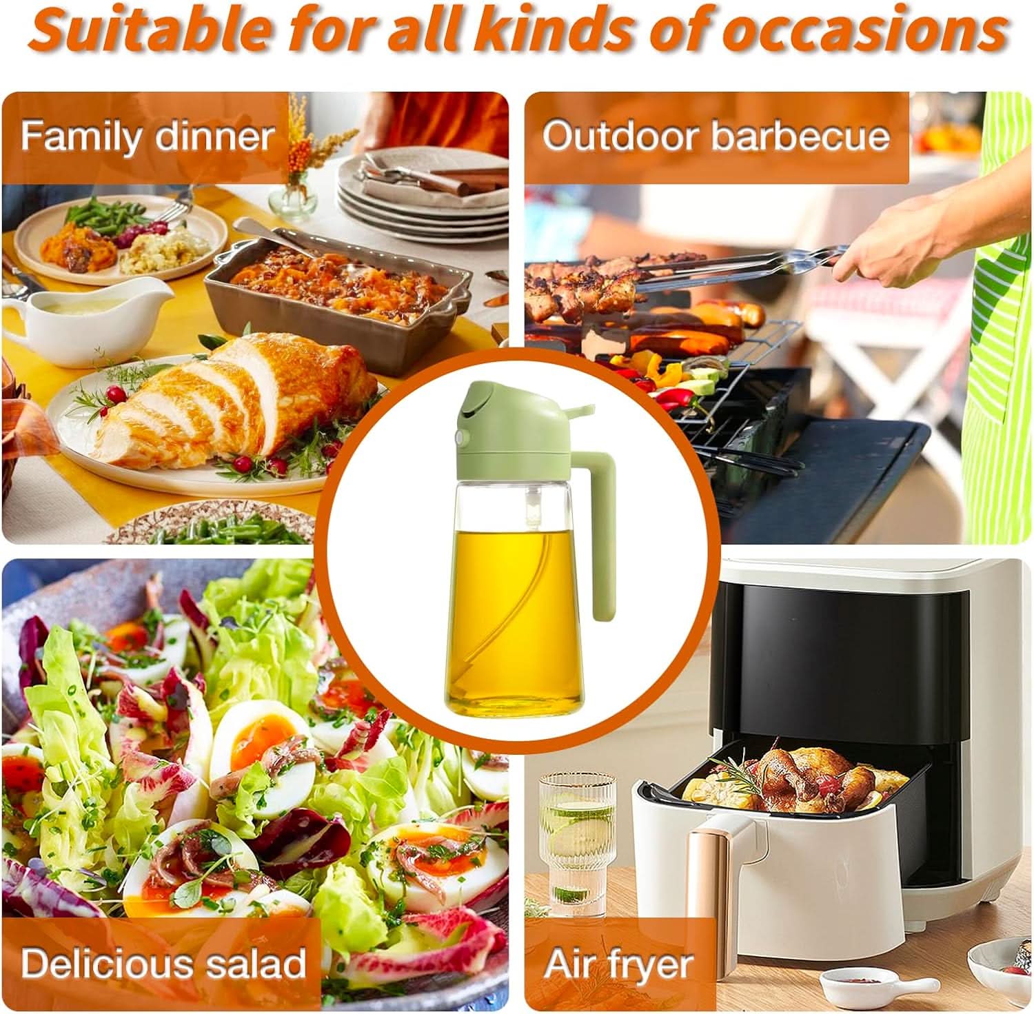 Oil Sprayer – 2-in-1 Oil Sprayer and Pourer