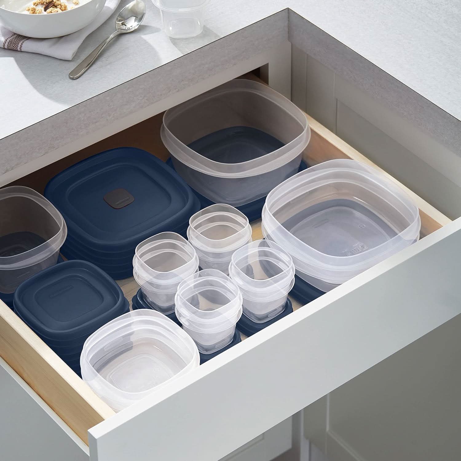 Stackable Food Storage Containers – Stackable Storage Boxes for Freshness, Organization & Space-Saving Kitchen