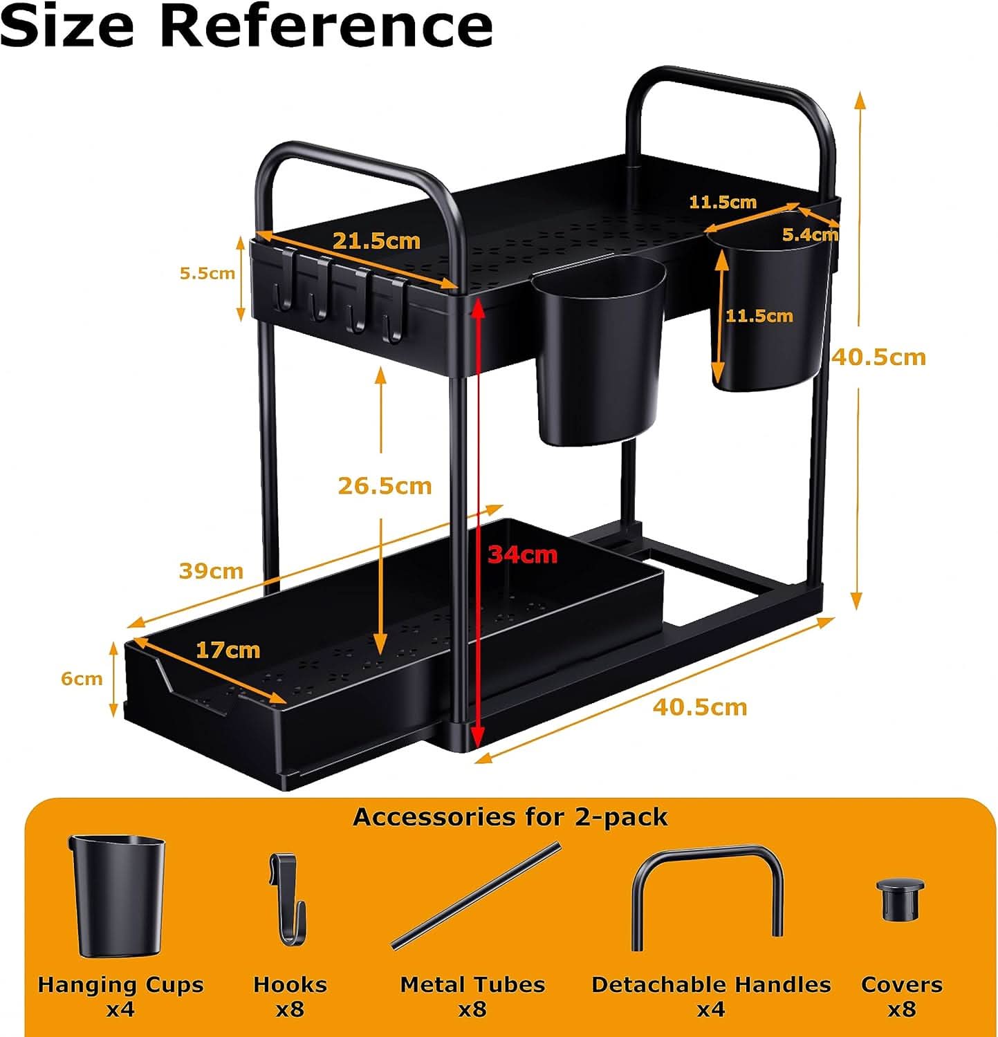 ÖkoRaum - 2-Tier Under-Sink Shelf