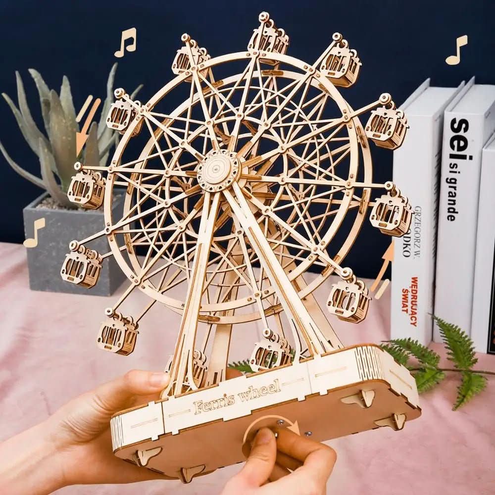 Wheel Art - 3D Wooden Ferris Wheel DIY for Kids & Adults