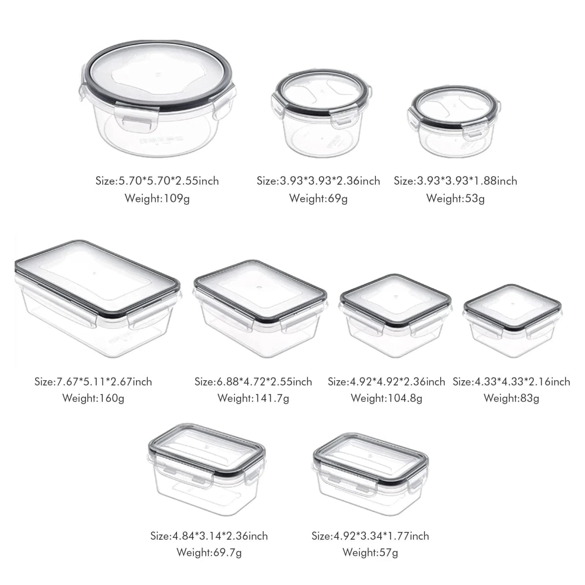 GlassSafe Storage Set – Airtight Storage System for an Organized Kitchen