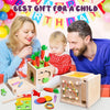 Activity Cube – Montessori Wooden Toy for Early Learning and Motor Skill Development