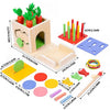 Activity Cube – Montessori Wooden Toy for Early Learning and Motor Skill Development
