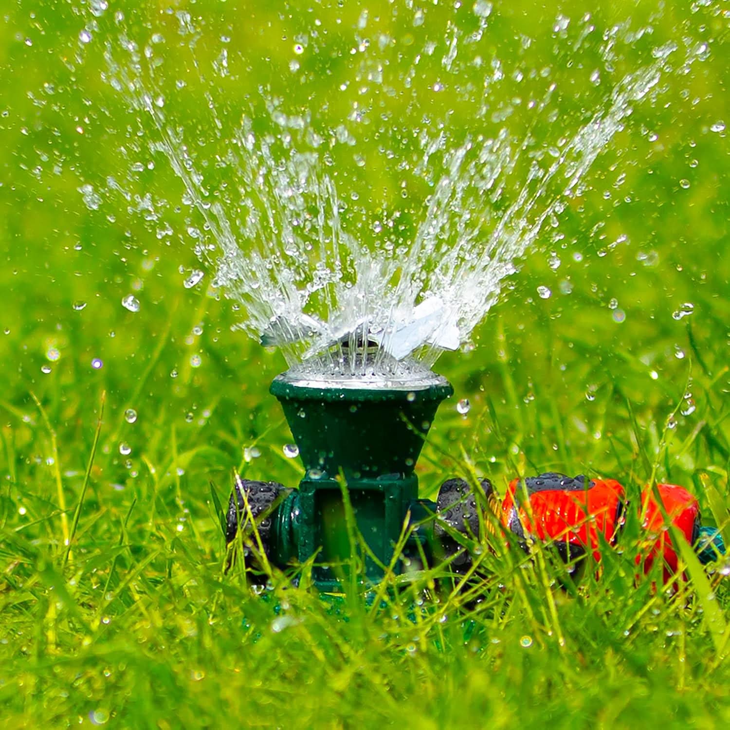 HydroSpin 360 Rasensprenger – Metall – 360° Garten-2
